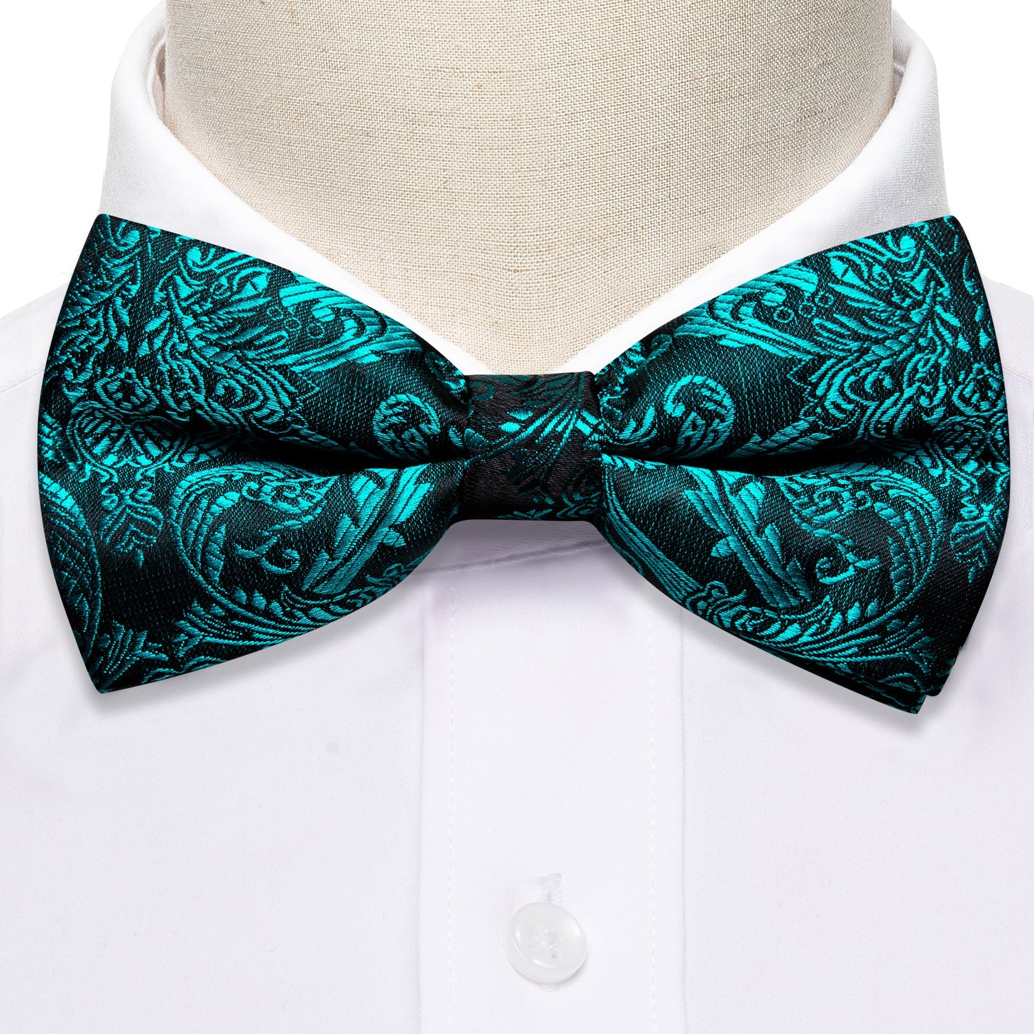 GentCrest Blue Paisley Bowtie Set - Image 4