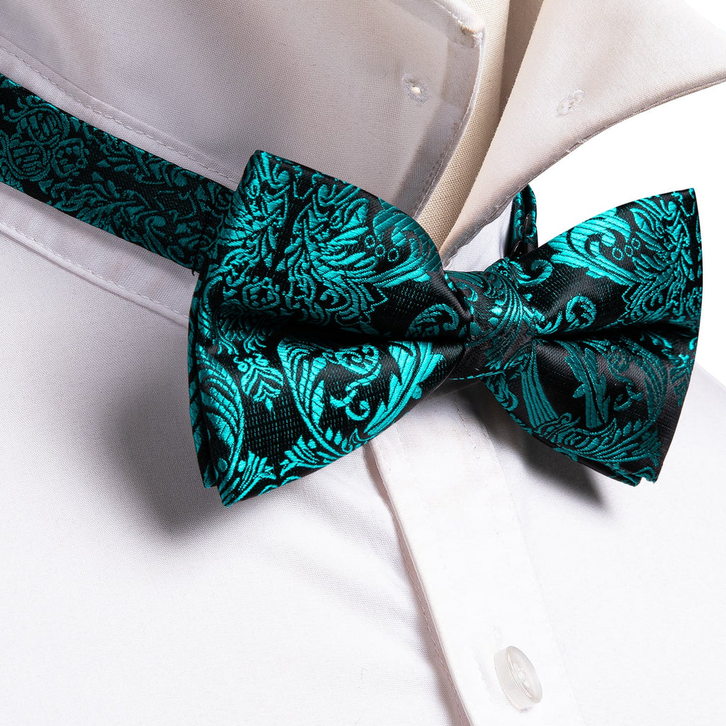 GentCrest Blue Paisley Bowtie Set - Image 3