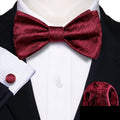 Bloody Mary , Pocket Square and Cufflinks Bow Tie Set - GentCrest