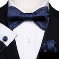 GentCrest Blue Floral Bowtie Set - Image 1