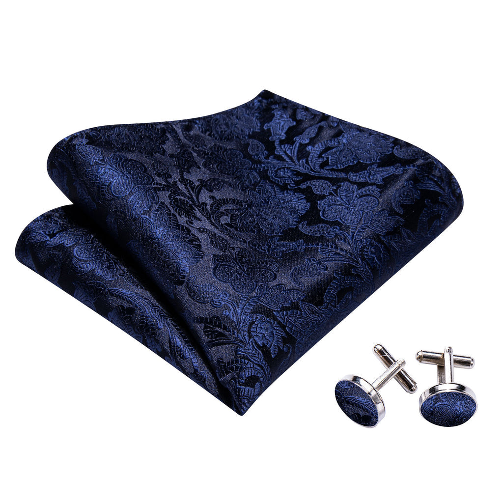 Blue Paisley Bow Tie Set - GentCrest - View 6