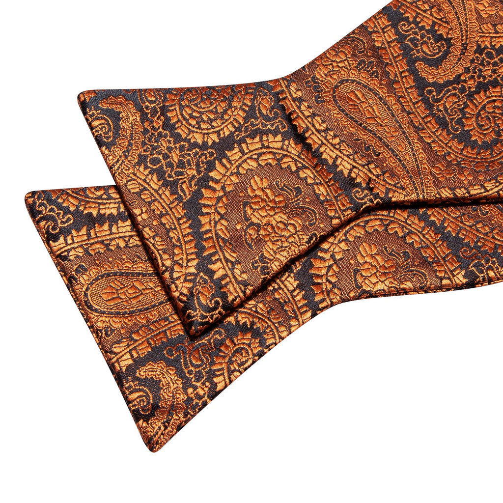 GentCrest Brown Paisley Bowtie Set - Image 6