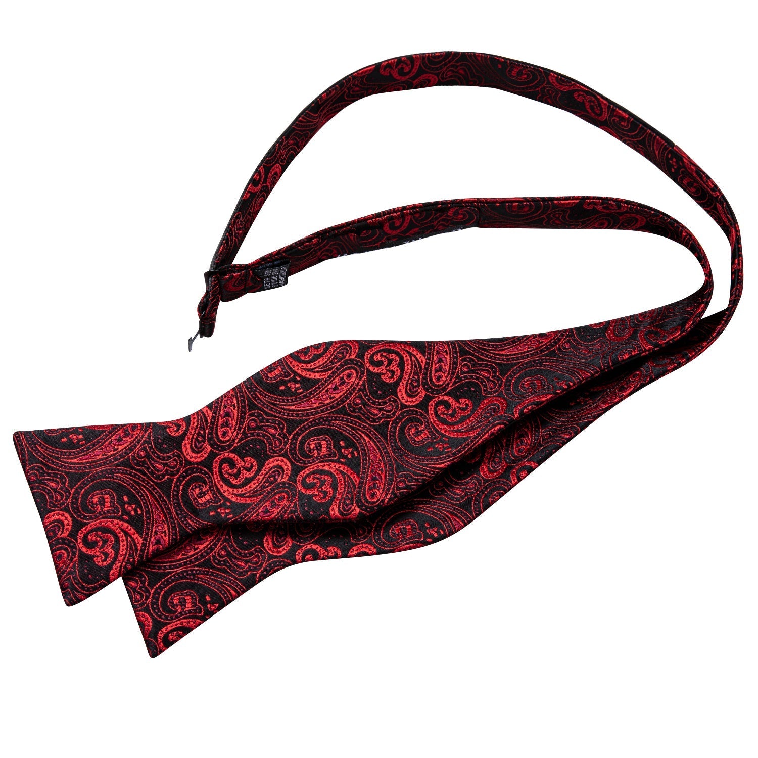 Royal Red Paisley Bow Tie Set - GentCrest - View 4