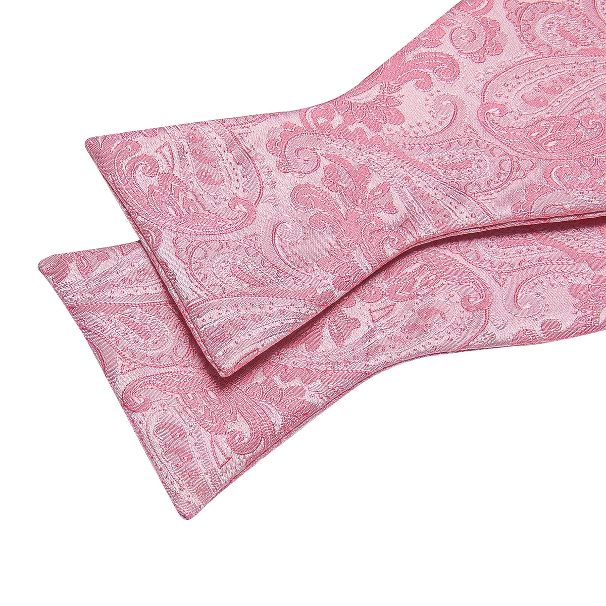 Pink Paisley Bow Tie Set - GentCrest - View 6