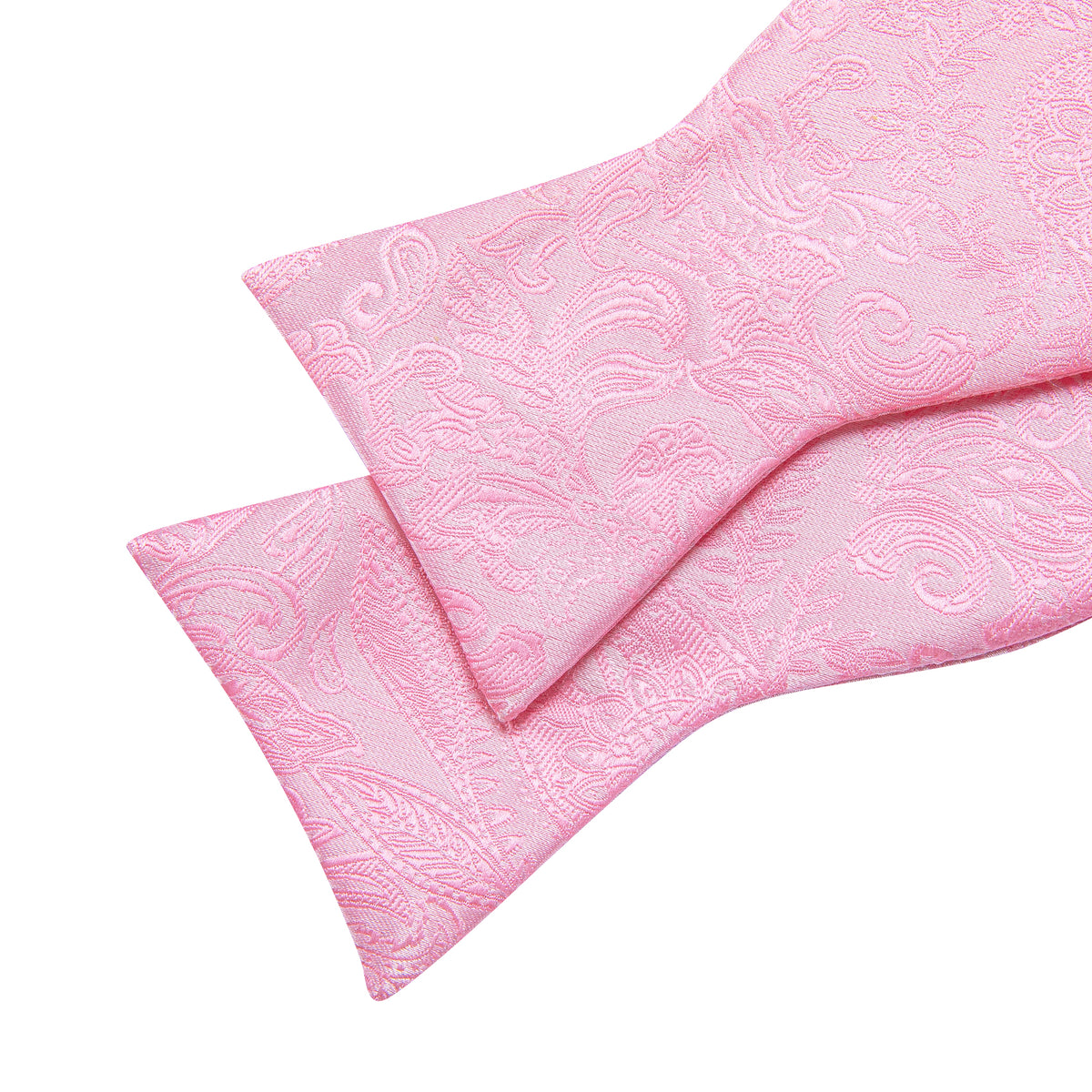 Pink Paisley Bow Tie Set - GentCrest - View 6