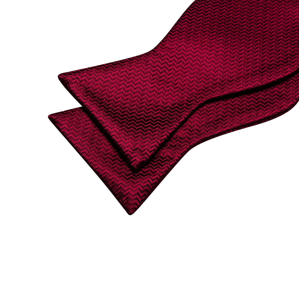 Dark Red Striped Bow Tie Set - GentCrest - View 5