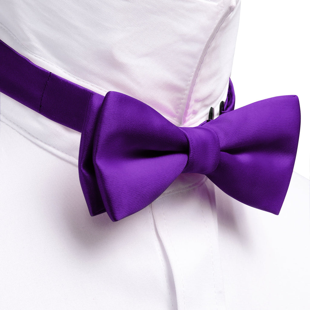 Hyacinth Solid Kids Bow Tie Set - GentCrest - View 2