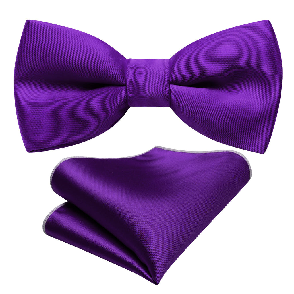 Hyacinth Solid Kids Bow Tie Set - GentCrest - View 5