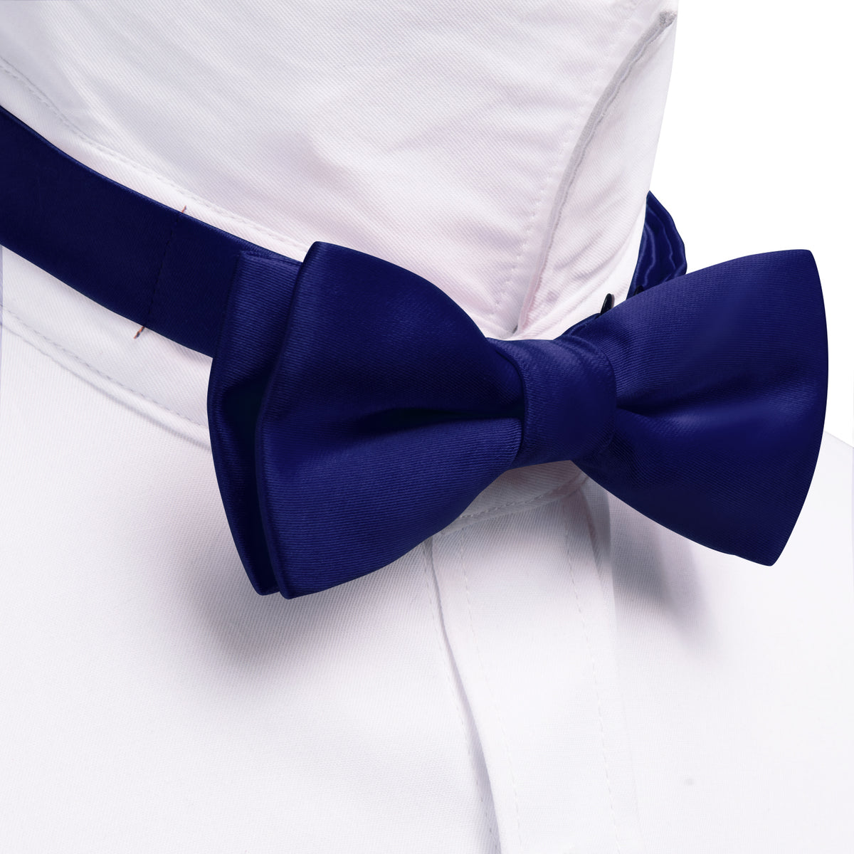 Ultra Marine Solid Kid's Bow Tie Set - GentCrest - View 2