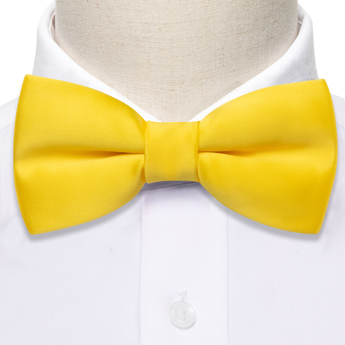 Canary Solid Bow Tie Set - GentCrest - View 3