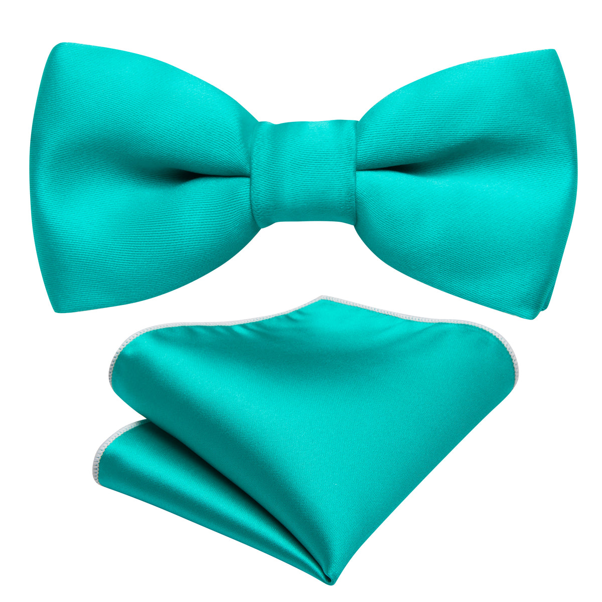 Aqua Solid Kids Bow Tie Set - GentCrest - View 5