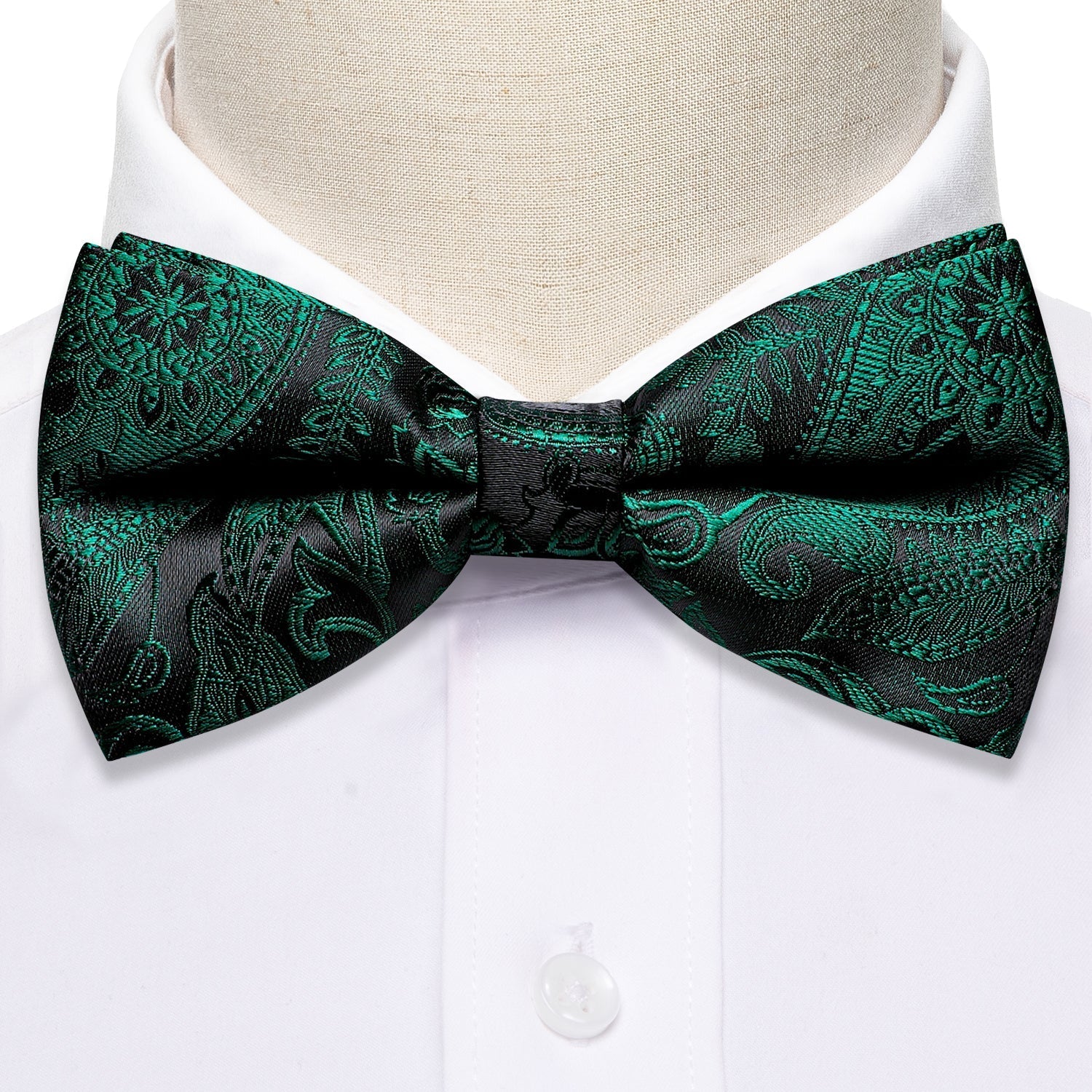 GentCrest Green Paisley Bowtie Set - Image 4