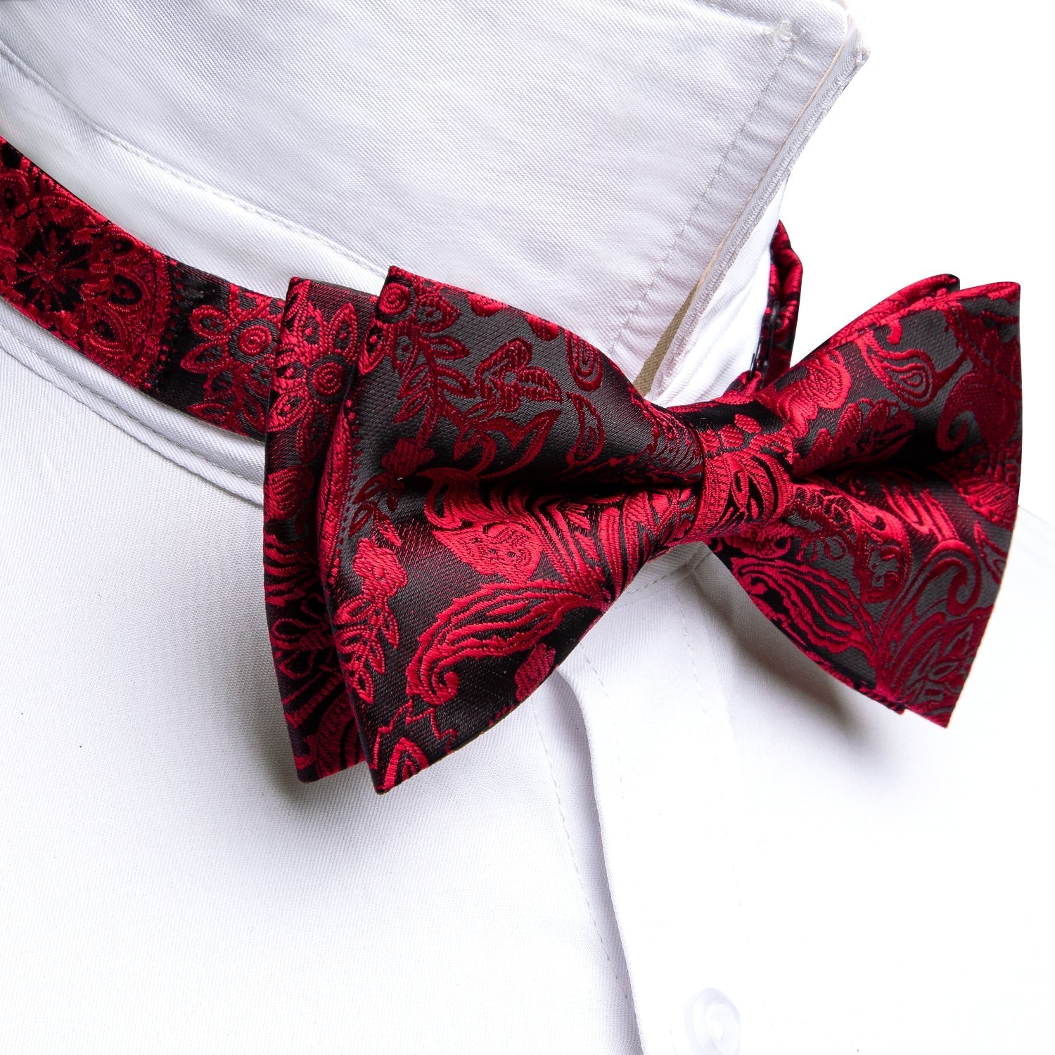 GentCrest Black Paisley Bowtie Set - Image 5