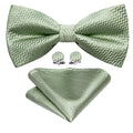 Green Curve Bow Tie Set - GentCrest