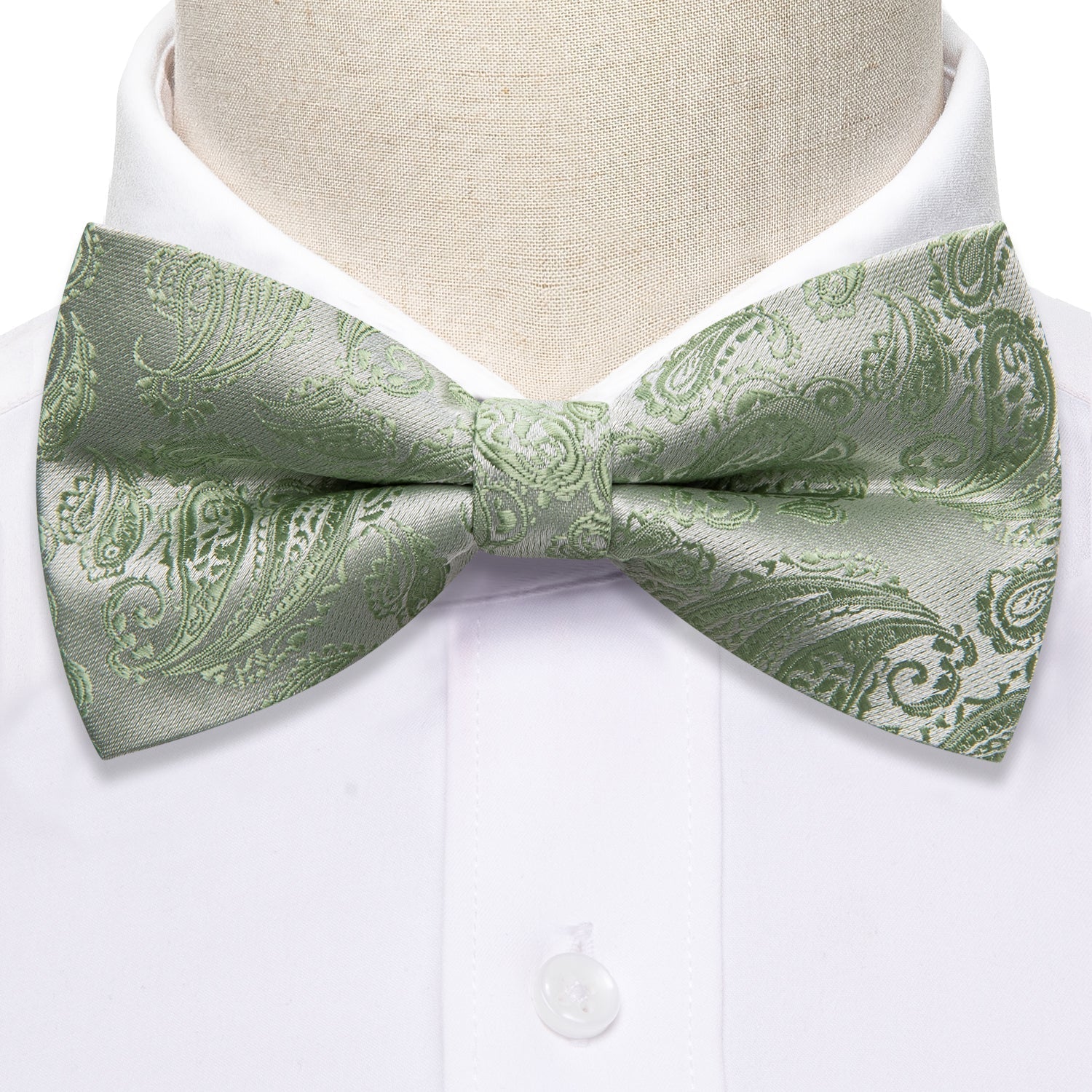 GentCrest Green Paisley Bowtie Set - Image 3