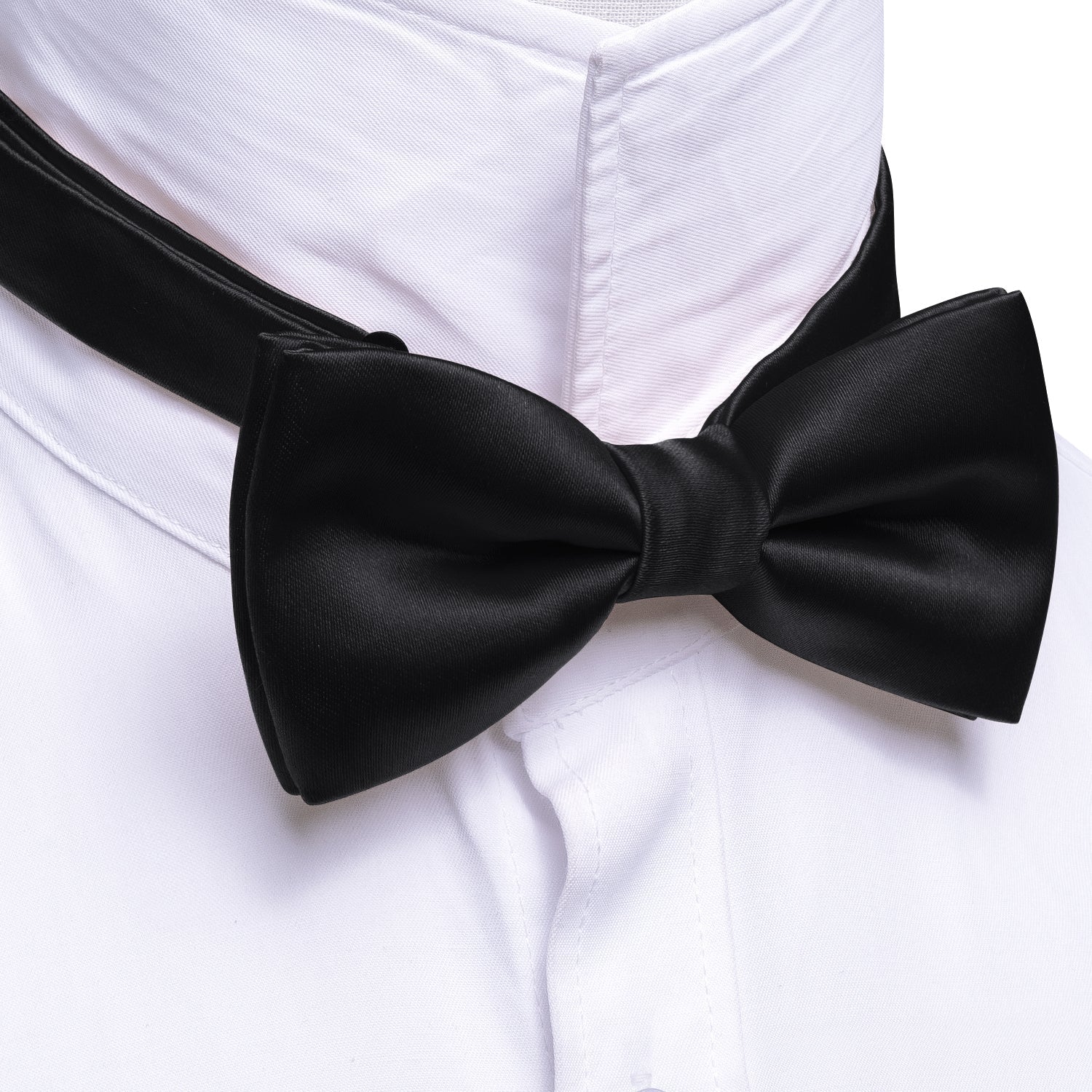 GentCrest Black Solid Bowtie Set - Image 4