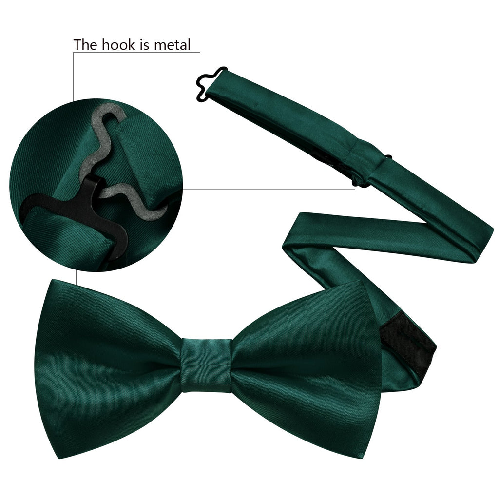 GentCrest Green Solid Bowtie Set - Image 5