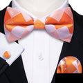 GentCrest White Plaid Bowtie Set - Image 1