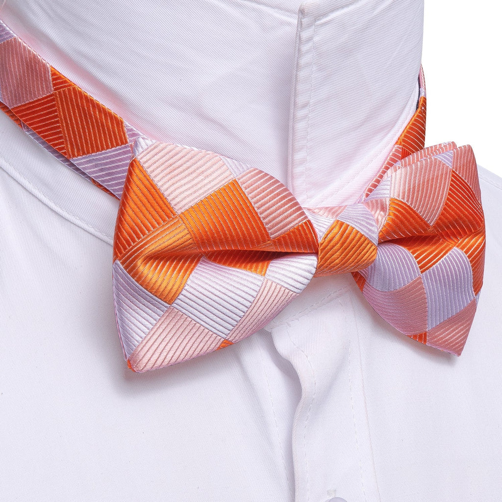 GentCrest White Plaid Bowtie Set - Image 4