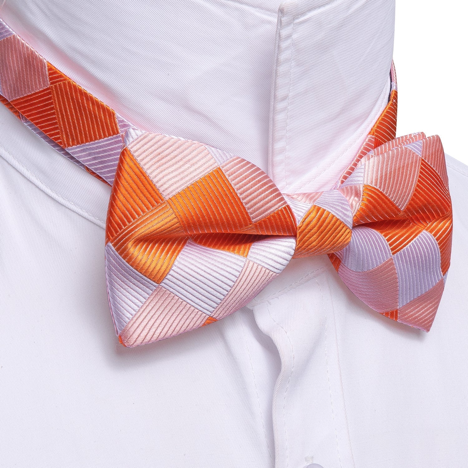 GentCrest White Plaid Bowtie Set - Image 4