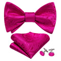 Orchid Paisley Bow Tie Set - GentCrest