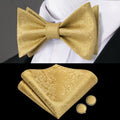 GentCrest Gold Solid Bowtie Set - Image 1