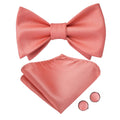 GentCrest Pink Solid Bowtie Set - Image 1
