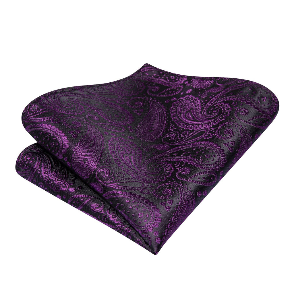 GentCrest Purple Paisley Bowtie Set - Image 4