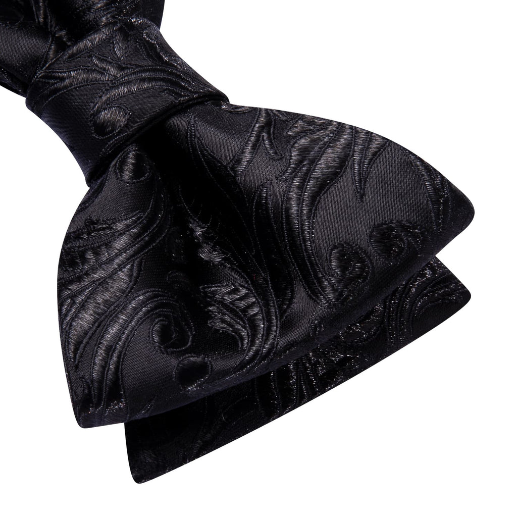 GentCrest Black Floral Bowtie Set - Image 3