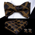 GentCrest Black Plaid Bowtie Set - Image 1
