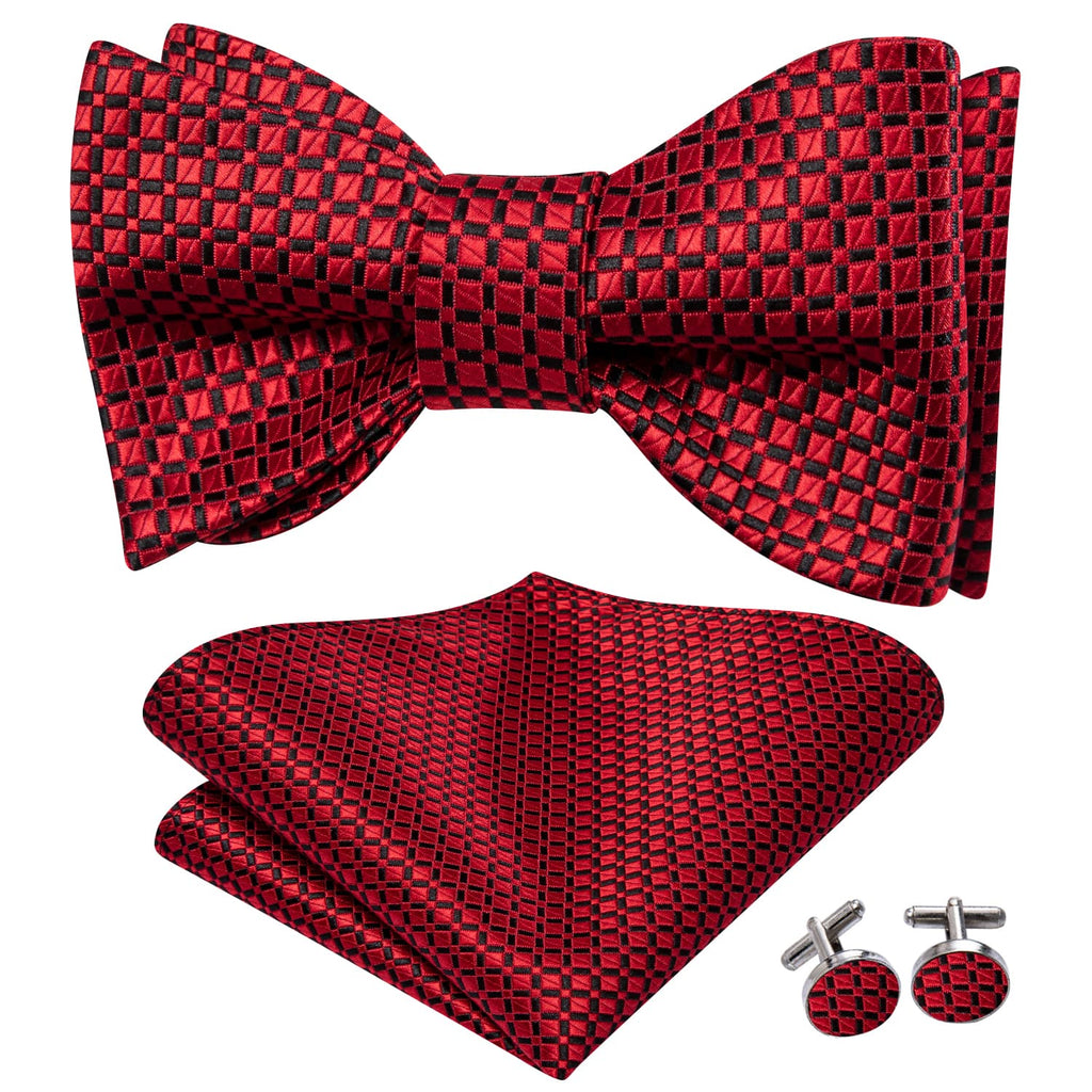 GentCrest Red Plaid Bowtie Set - Image 2