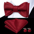 GentCrest Red Plaid Bowtie Set - Image 1