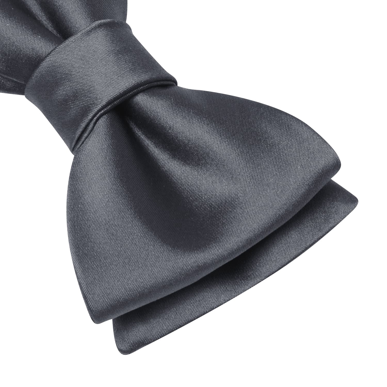 GentCrest Grey Solid Bowtie Set - Image 3