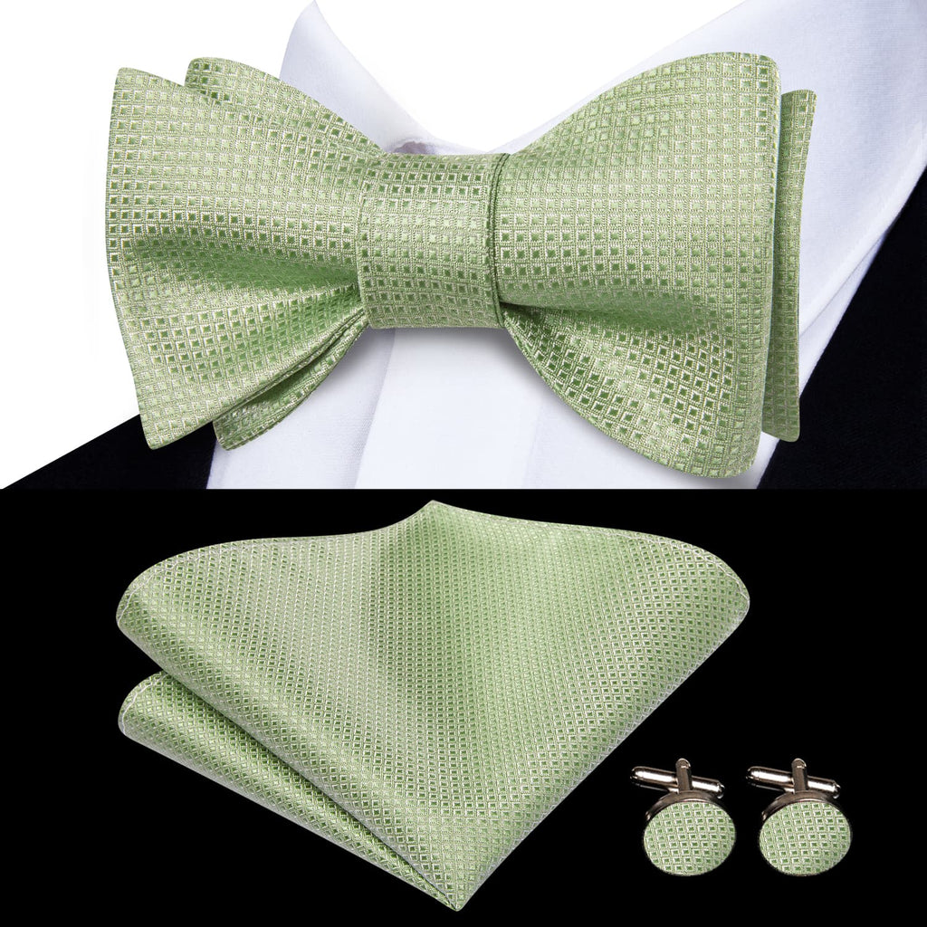 GentCrest Red Geometric Bowtie Set - Image 1