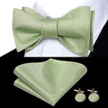 GentCrest Red Geometric Bowtie Set - Image 1