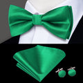 GentCrest Green Solid Bowtie Set - Image 1