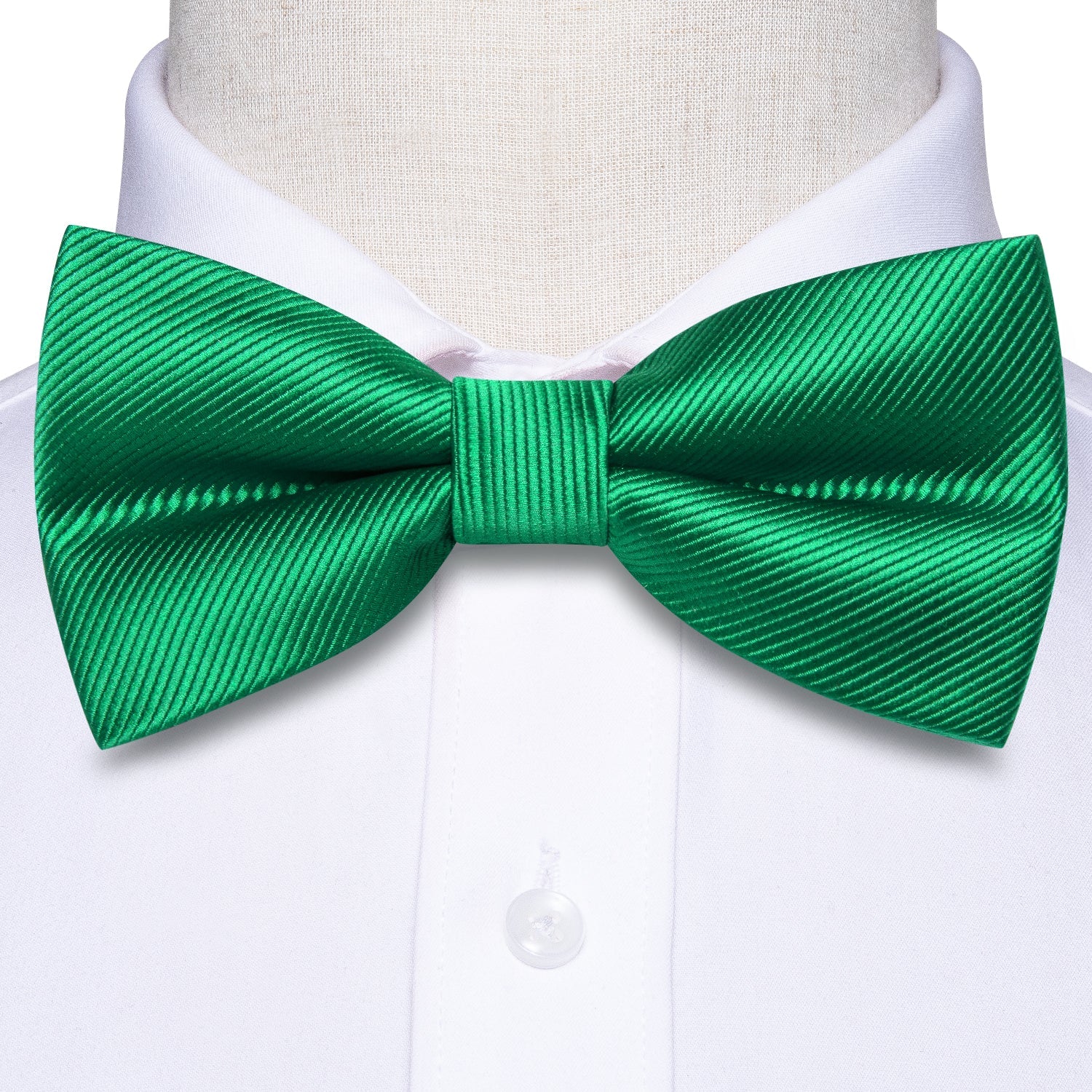GentCrest Green Solid Bowtie Set - Image 5