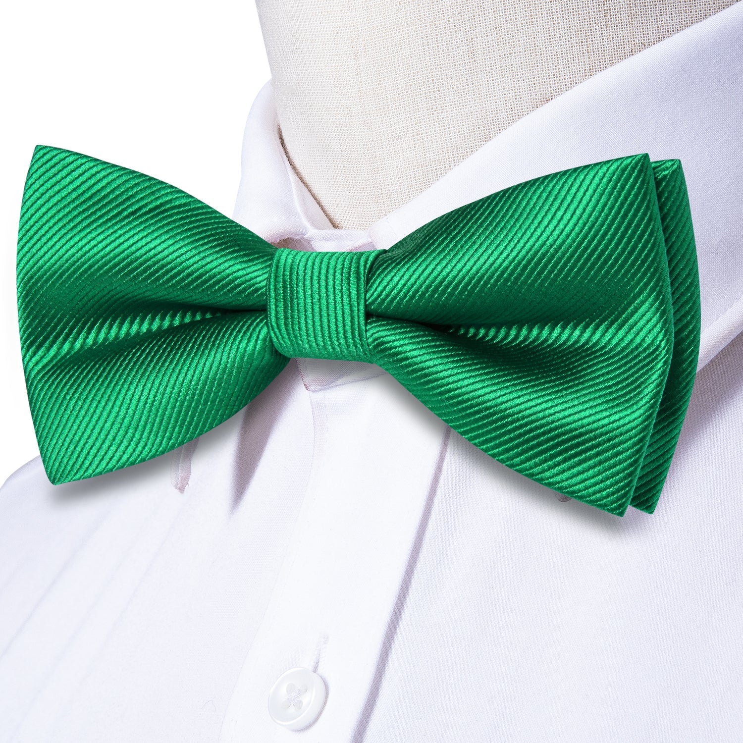 GentCrest Green Solid Bowtie Set - Image 6