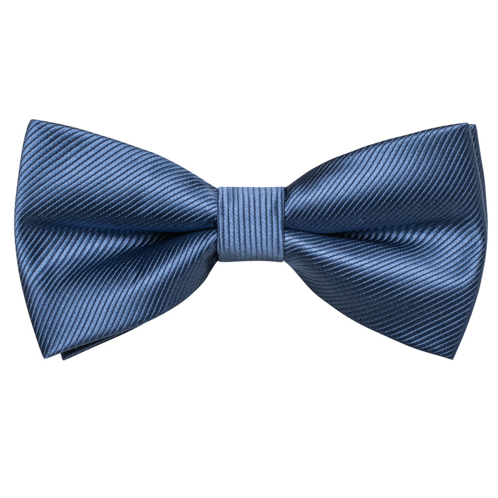 GentCrest Blue Solid Bowtie Set - Image 7
