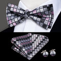 GentCrest Pink Plaid Bowtie Set - Image 1