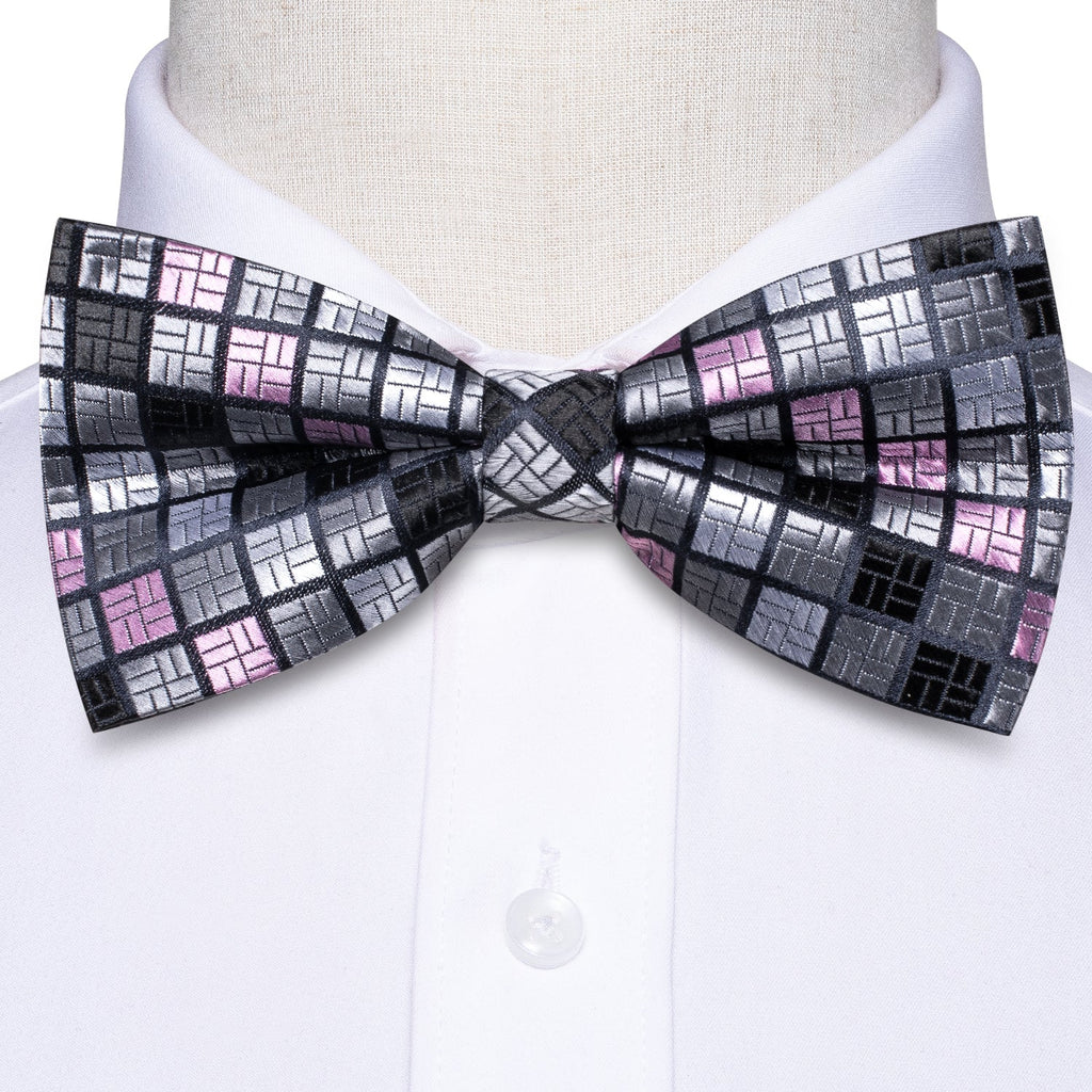 GentCrest Pink Plaid Bowtie Set - Image 6