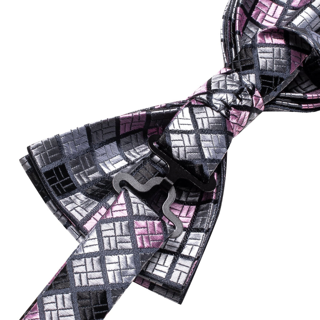 GentCrest Pink Plaid Bowtie Set - Image 7