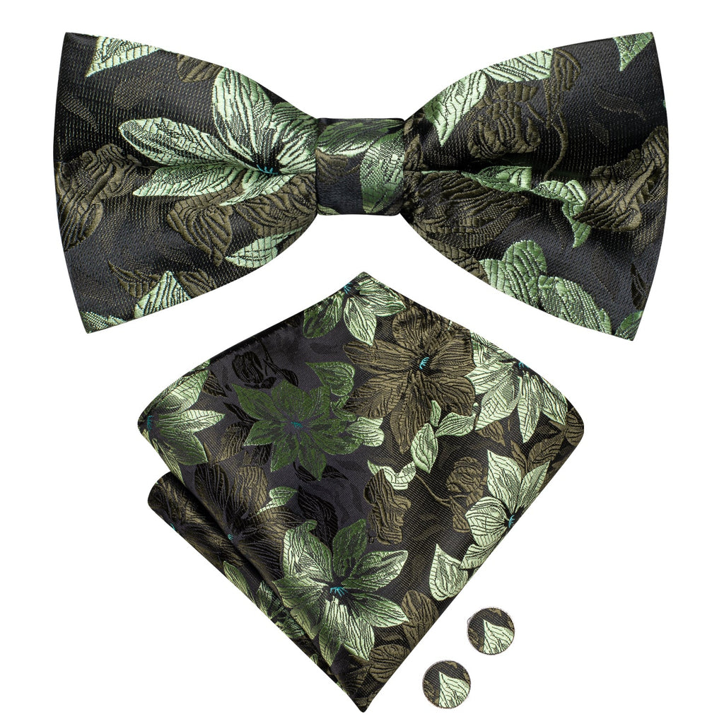 GentCrest Green Floral Bowtie Set - Image 3