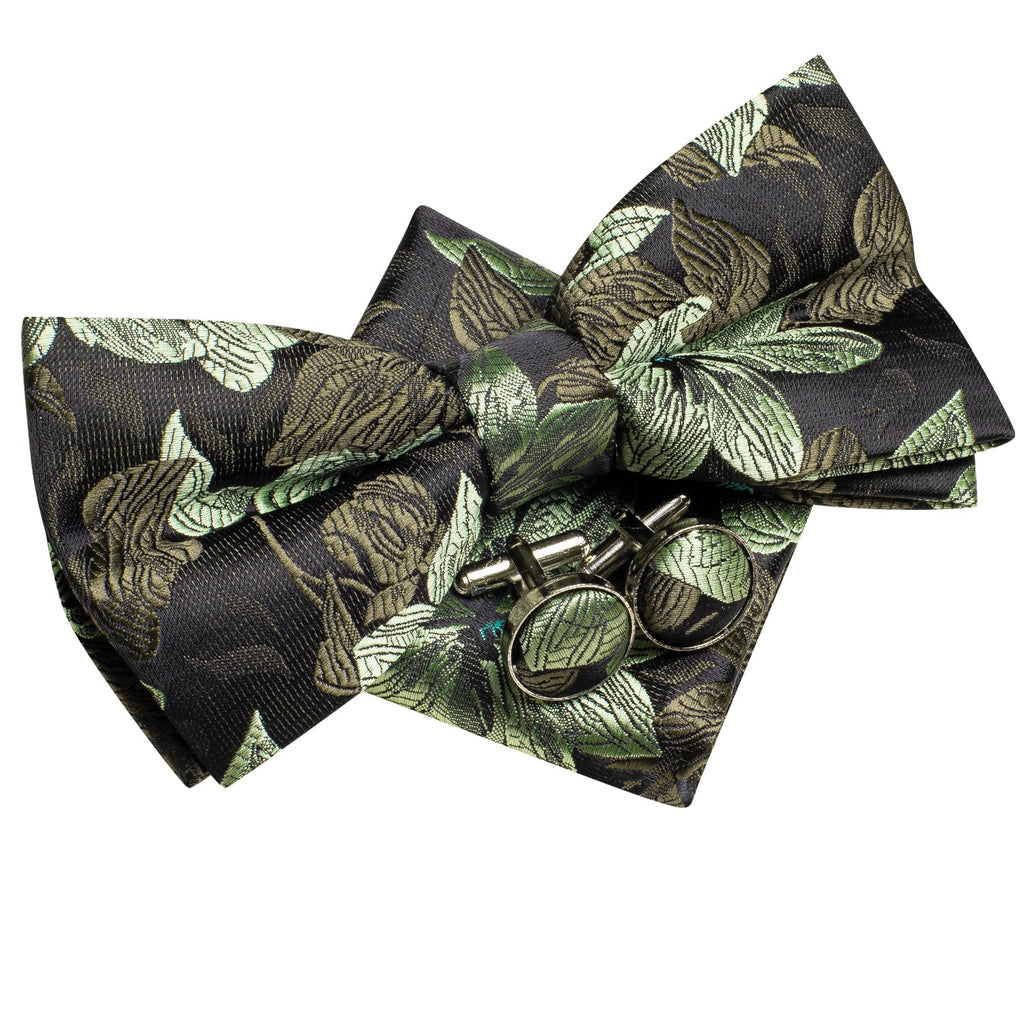 GentCrest Green Floral Bowtie Set - Image 5
