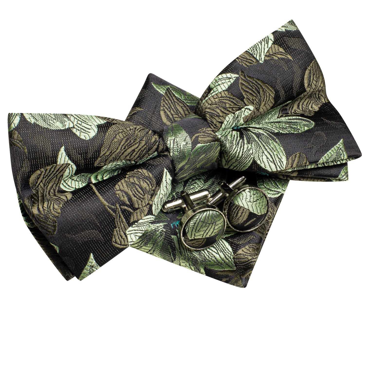GentCrest Green Floral Bowtie Set - Image 5