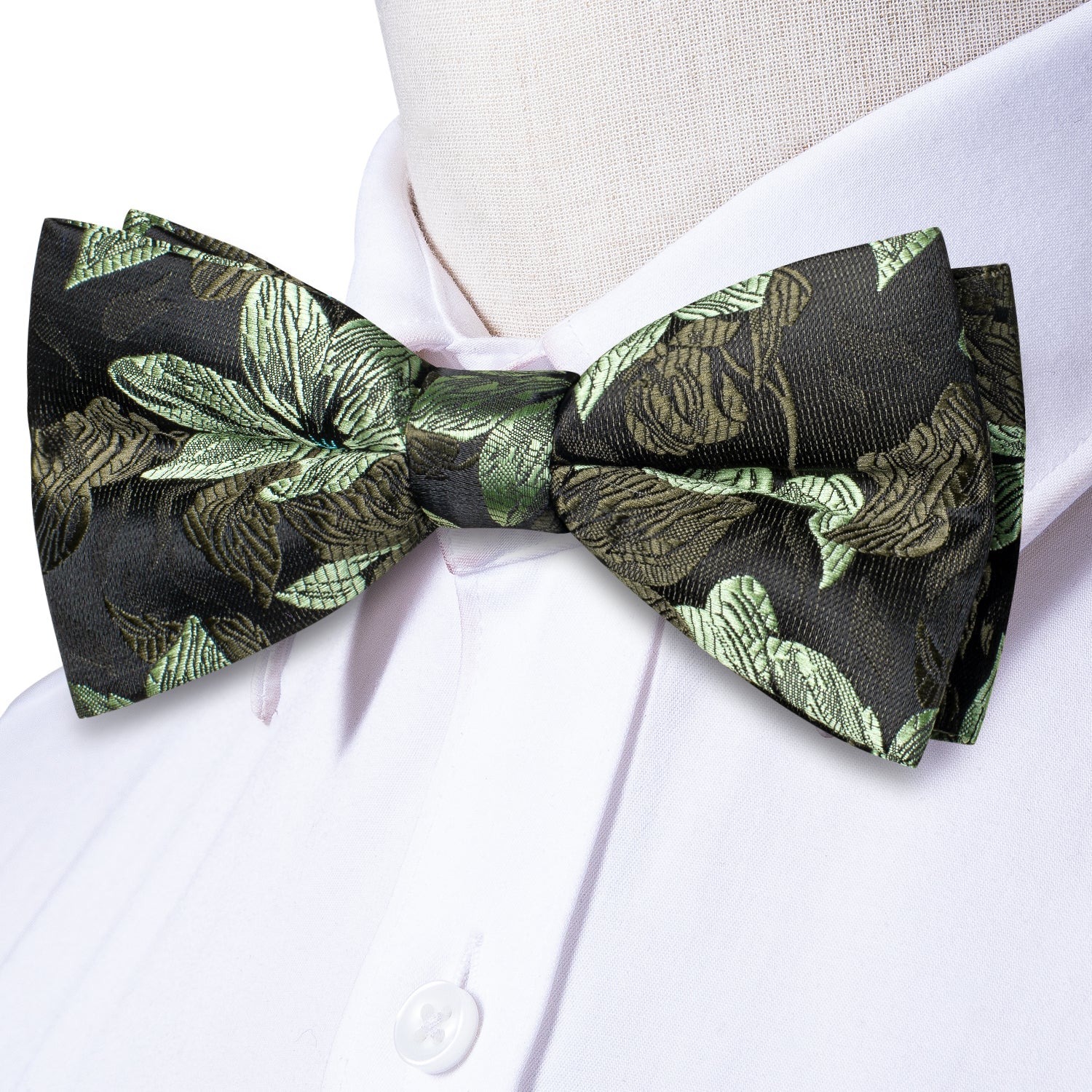 GentCrest Green Floral Bowtie Set - Image 4