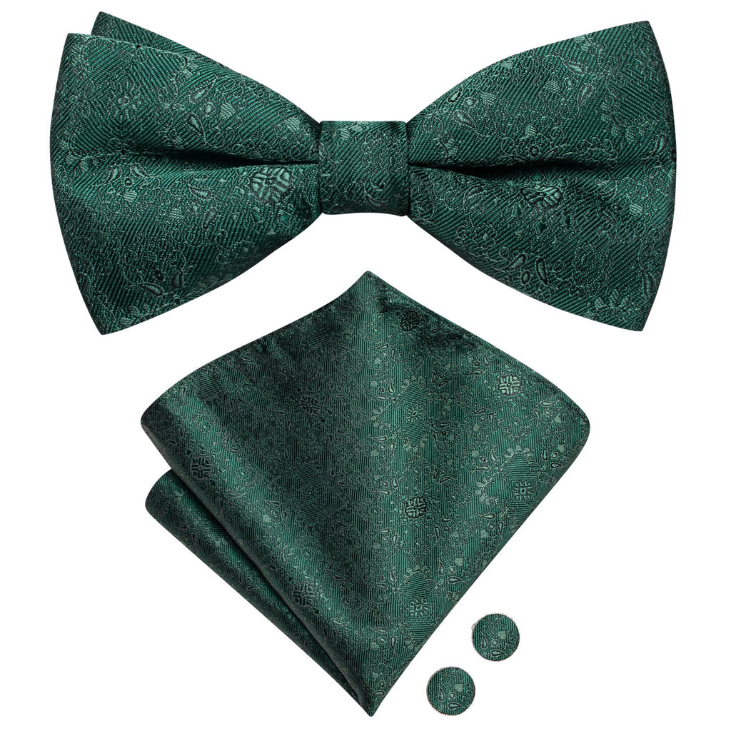 GentCrest Green Floral Bowtie Set - Image 4