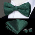 GentCrest Green Floral Bowtie Set - Image 1