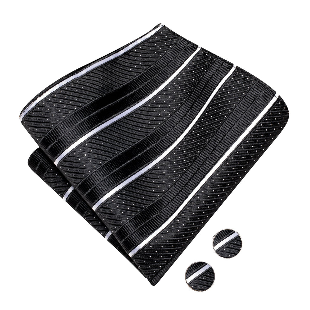 GentCrest Black Striped Bowtie Set - Image 9