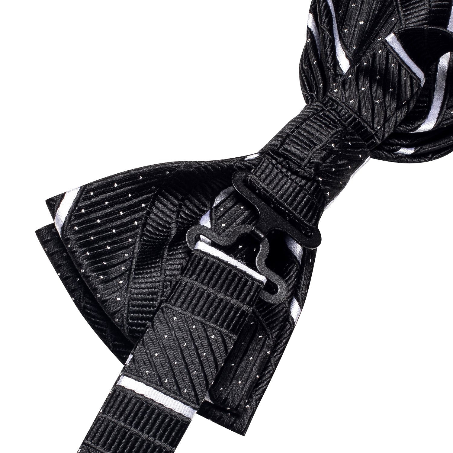 GentCrest Black Striped Bowtie Set - Image 8